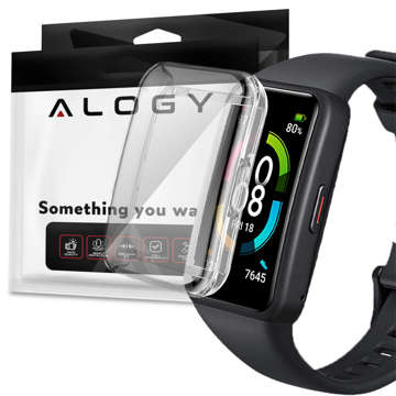 Alogy silicone case with protective foil for Huawei/ Honor Band 6 Transparent