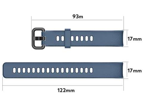 Alogy soft rubber strap for Honor Band 4/5 Graphite