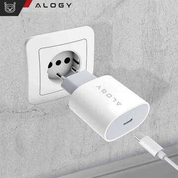 Alogy wall charger fast USB-C Type C PD 20W White