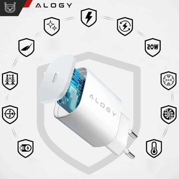 Alogy wall charger fast USB-C Type C PD 20W White