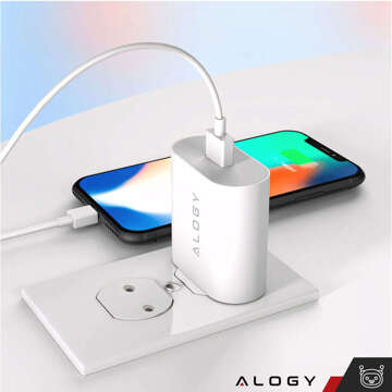 Alogy wall charger fast USB-C Type C PD 20W White