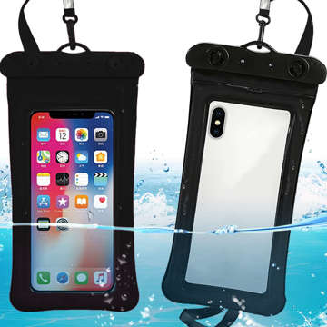 Alogy waterproof case with airbag universal waterproof IPX8 to 7.2 Black