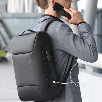 Anti-theft backpack Bange waterproof for laptop up to 15.6" multifunctional Black