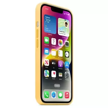 Apple MPTD3ZM/A Case for iPhone 14 Plus 6.7" MagSafe Silicone Case Heavy/sunglow