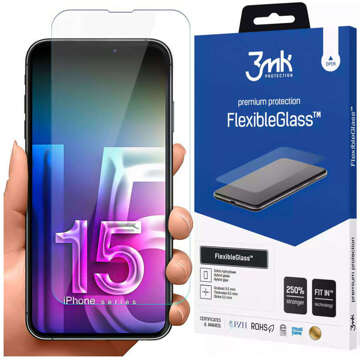 Apple iPhone 15 - 3mk FlexibleGlass™