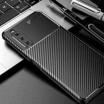 Armored case Alogy TPU Carbon Case for Sony Xperia 10 IV 2022 Black