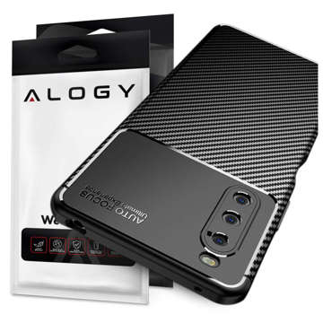 Armored case Alogy TPU Carbon Case for Sony Xperia 10 IV 2022 Black