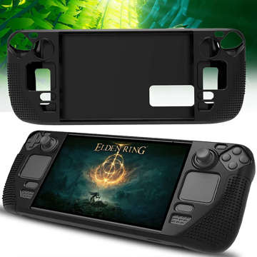 Armored protective silicone case PGTECH TPU Case for Steam Deck Black