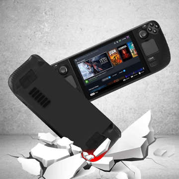 Armored protective silicone case PGTECH TPU Case for Steam Deck Black