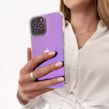 Aurora Case for iPhone 13 Pro iridescent gel cover purple