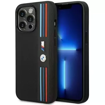 BMW BMHCP14L22PPMK Phone Case for Apple iPhone 14 Pro 6.1" black/black Tricolor M Collection