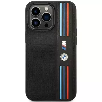 BMW BMHCP14L22PPMK Phone Case for Apple iPhone 14 Pro 6.1" black/black Tricolor M Collection