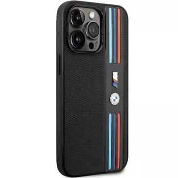 BMW BMHCP14L22PPMK Phone Case for Apple iPhone 14 Pro 6.1" black/black Tricolor M Collection