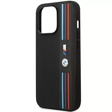 BMW BMHCP14L22PPMK Phone Case for Apple iPhone 14 Pro 6.1" black/black Tricolor M Collection