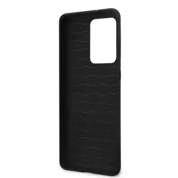 BMW BMHCS69MSILBK Hard Case for Galaxy S20 Ultra G988 black/black Silicone M Collection
