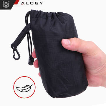 Backpack bag men's women's tourist climbing small 20l foldable lightweight school youth urban waterproof Alogy Black