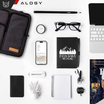 Bag Case Sleeve for MacBook Air/Pro, Laptop, Tablet 15.6" Alogy with Shoulder Strap Black