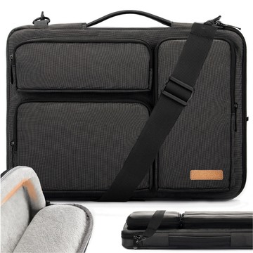 Bag Case Sleeve for MacBook Air/Pro, Laptop, Tablet 15.6" Alogy with Shoulder Strap Black