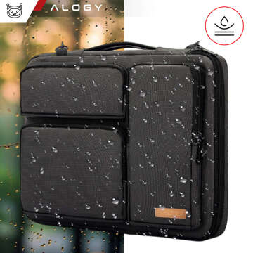 Bag Case Sleeve for MacBook Air/Pro, Laptop, Tablet 15.6" Alogy with Shoulder Strap Black