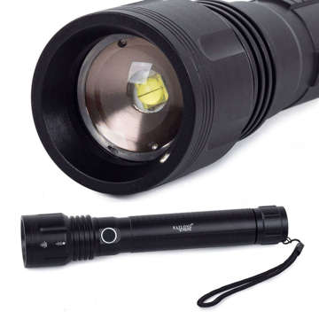 Bailong tactical police LED flashlight XHP50 zoom