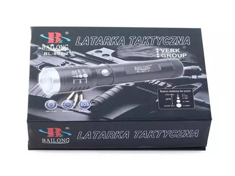Bailong zoom CREE XP-E Q5 UV LED tactical flashlight