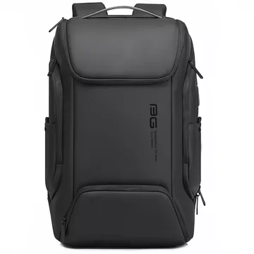 Bange Waterproof Backpack Laptop Bag 15.6" City Travel 47x30x15 cm for Work School Plane Men's Women's with USB Port Black