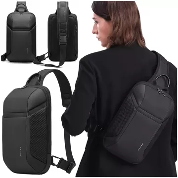 Bange Waterproof Backpack One Shoulder Bag for Tablet 11" Travel Accessories 36x20.5x10.5 cm for Work School Airplane Men's Women's Black