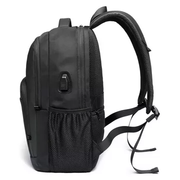 Bange Waterproof Backpack for Laptop 15.6" City Travel 45x30x16 cm for Work Airplane Men's Women's with USB Port Black