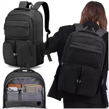 Bange waterproof backpack laptop bag 15.6" for work school airplane 47x30.5x17 cm men women