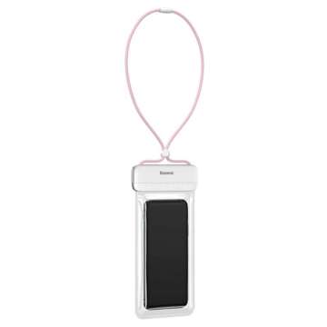 Baseus 7.2 inch waterproof case IPX8 Pink