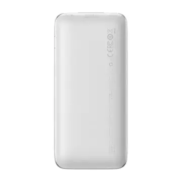 Baseus Bipow Pro Power Bank 10000mAh, 2xUSB, USB-C, 20W (white)