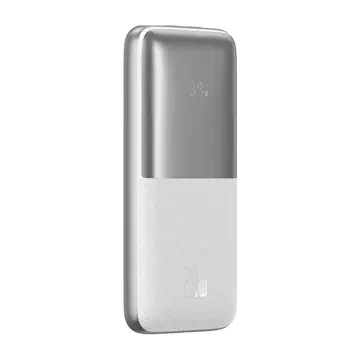 Baseus Bipow Pro Power Bank 10000mAh, 2xUSB, USB-C, 20W (white)