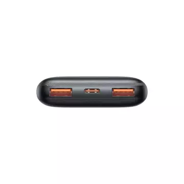 Baseus Bipow Pro Powerbank 10000mAh, 2xUSB, USB-C, 20W (black)