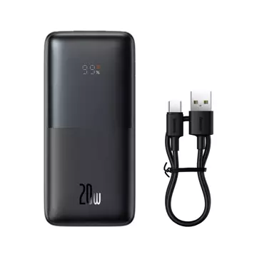 Baseus Bipow Pro Powerbank 10000mAh, 2xUSB, USB-C, 20W (black)