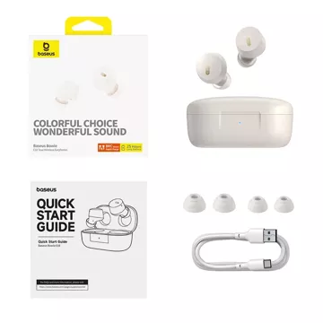 Baseus Bowie E18 Wireless TWS ENC IPX4 Earphones - White