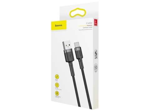 Baseus Cable Cafule USB-C Type C 2A 3m Gray