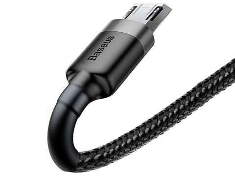 Baseus Cafule Micro-USB 2.4A Nylon Cable 100cm Black/Grey