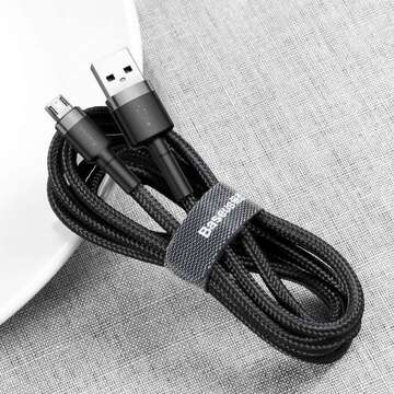 Baseus Cafule Micro-USB 2.4A Nylon Cable 100cm Black/Grey