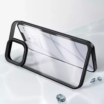 Baseus Crystal Phone Case Armor Case for iPhone 13 Pro Max with Gel Frame black (ARJT000201)