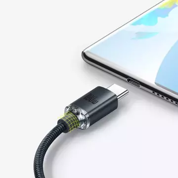 Baseus Crystal Shine Series cable USB cable for fast charging and data transfer USB Type A - USB Type C 100W 1.2m black (CAJY000401)