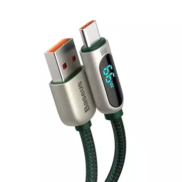 Baseus Display USB to USB-C cable, 66W, 1m (green)