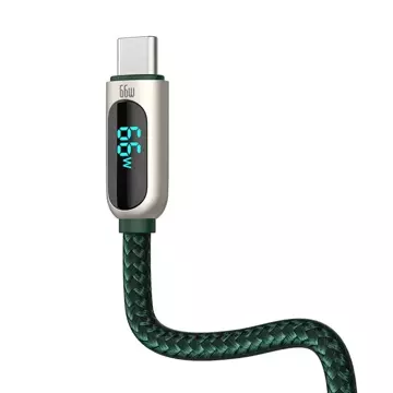 Baseus Display USB to USB-C cable, 66W, 1m (green)