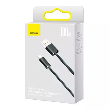 Baseus Dynamic Series USB to USB-C cable, 100W, 2m (black)