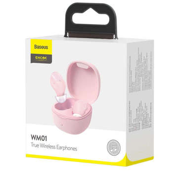 Baseus Encok WM01 TWS wireless headphones Pink