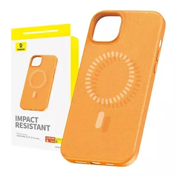 Baseus Fauxther Series Magnetic Phone Case for iPhone 15 Pro Max (Orange)