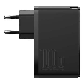 Baseus GaN2 Pro wall charger, 2x USB 2x USB-C, 100W, EU (black)