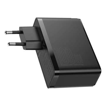 Baseus GaN2 Pro wall charger, 2x USB 2x USB-C, 100W, EU (black)