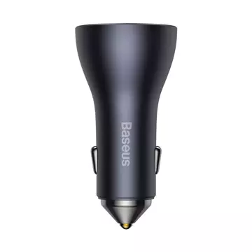 Baseus Golden Contactor Pro car charger USB-A 2x USB-C 65W dark gray (CGJP010013)