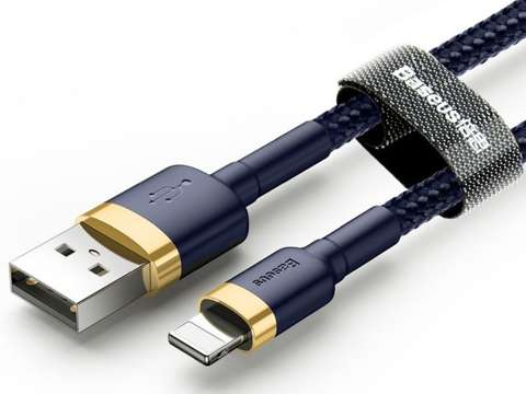 Baseus Keviar USB Lightning Cable 2m for iPhone iPad iPod 1.5A Navy blue