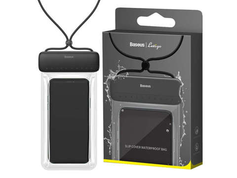 Baseus Let's go Slip waterproof phone case up to 7.2 IPX8 Black